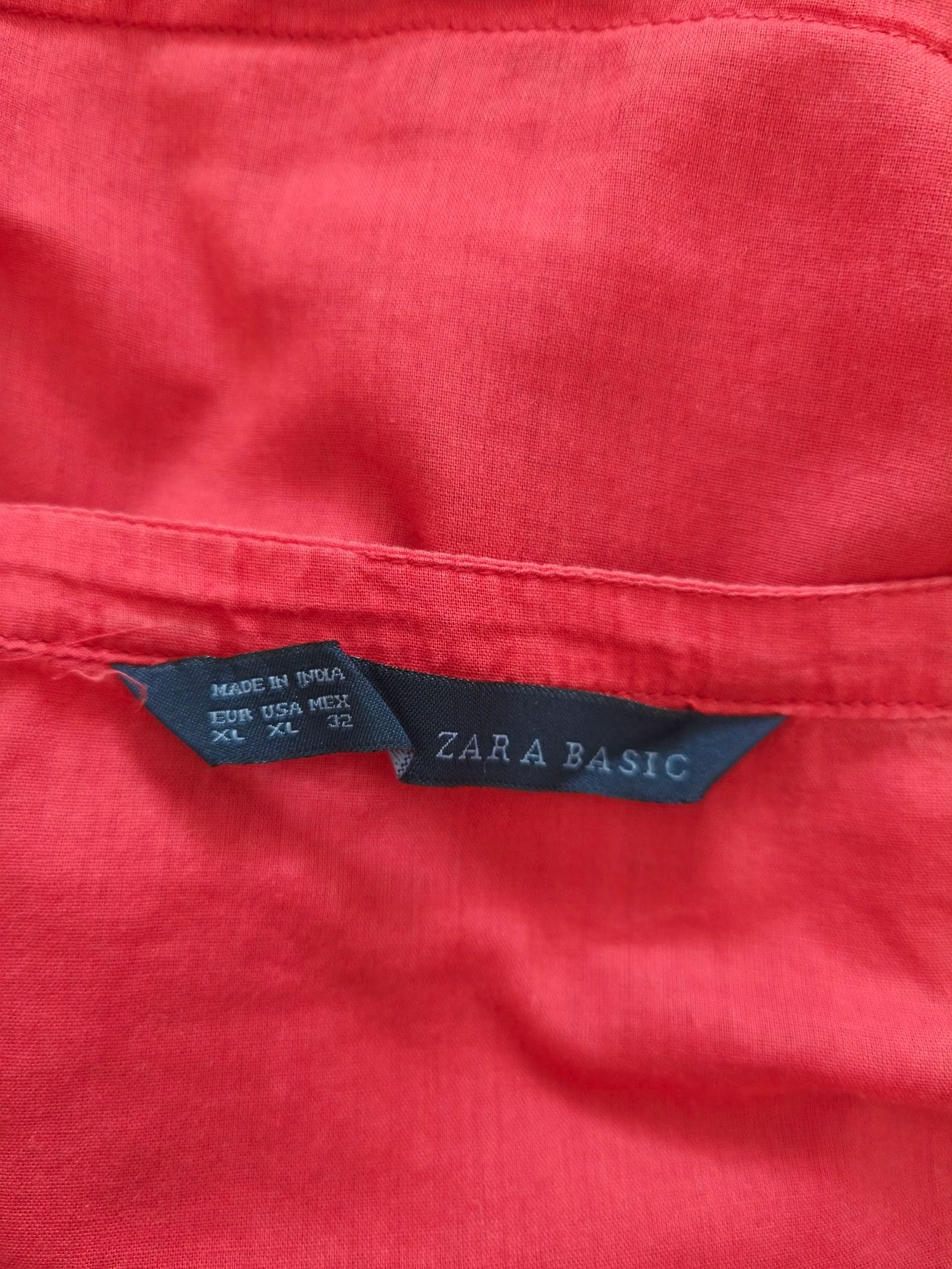 Blusa Zara Basic XL Coral / Top Zara Basic XL Corail – photo 7